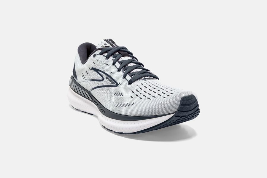 Brooks Glycerin GTS 19 Road Running Shoes Womens - White/Grey - SCGOF-2693